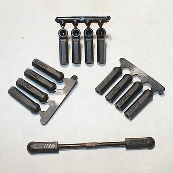 RPM Long Shank 4-40 Rod Ends (Black) (12) - Remote Control Toys - Horizon Hobbies, Inc.
