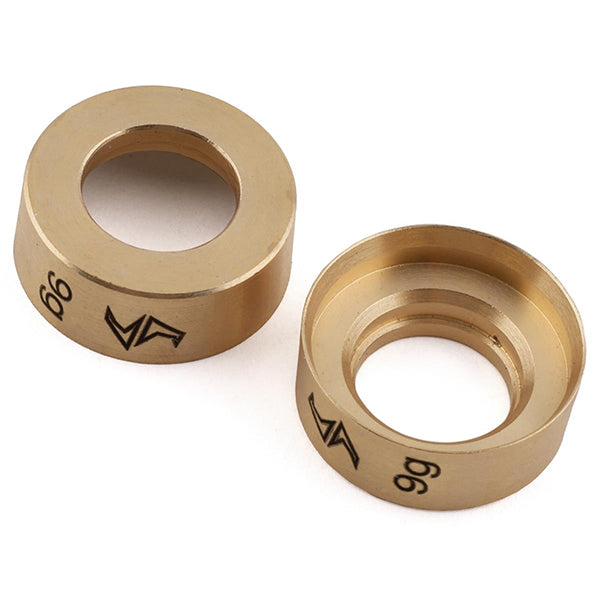 Samix SCX24 Brass Wheel Weights (9g) (2) - Parts - AMain Distributing