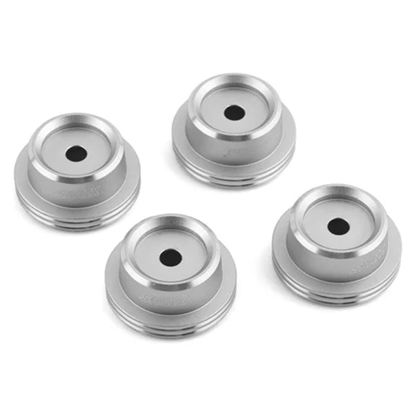 Samix SCX-6 Aluminum Shock Spring Cup (Silver) (4) - Accessories - AMain Distributing