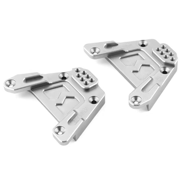 Samix SCX-6 Aluminum Rear Shock Plate (Silver) - Parts - AMain Distributing