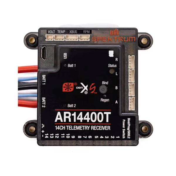 Spektrum RC AR14400T 14-Channel DSMX PowerSafe Telemetry Receiver - Parts - Horizon Hobbies, Inc.