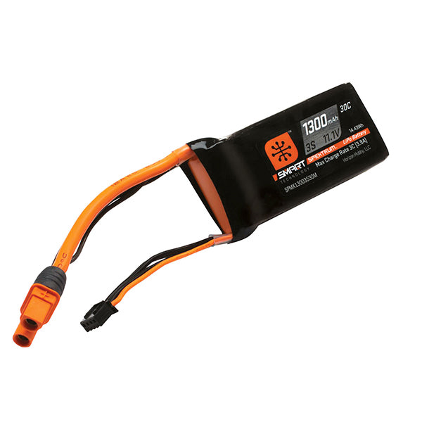 Spektrum RC 3S Smart LiPo Battery Pack w/IC3 Connector (11.1V/1300mAh) - Remote Control Toys - Horizon Hobbies, Inc.
