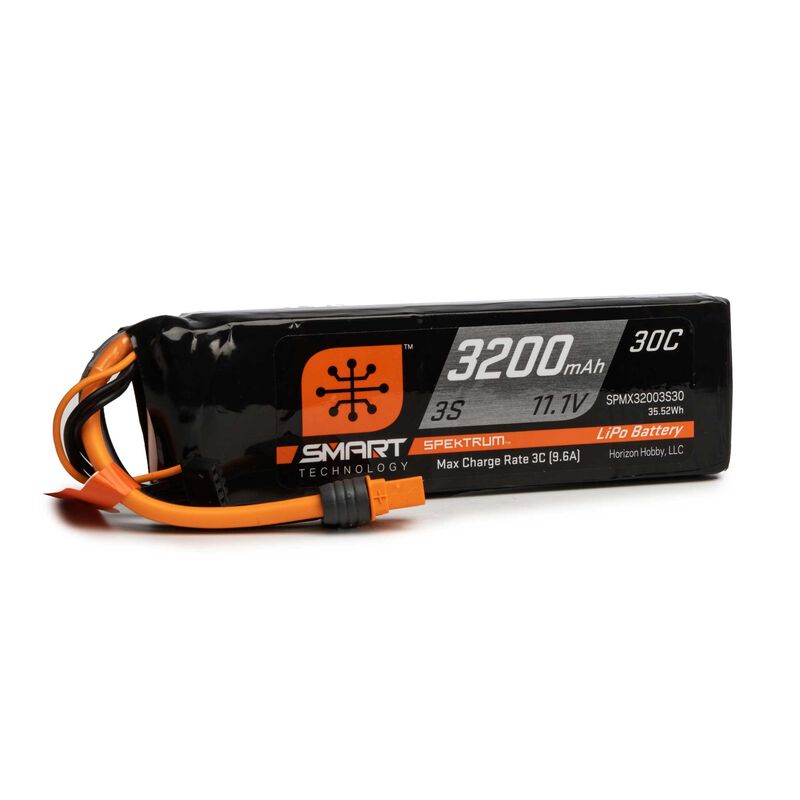 Spektrum RC 3S Smart LiPo Battery Pack w/IC3 Connector (11.1V/3200mAh) - stpatty - Horizon Hobbies, Inc.