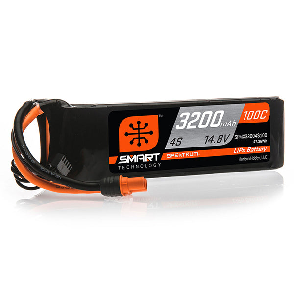 Spektrum RC 4S Smart LiPo 100C Battery Pack (14.8V/3200mAh) w/IC3 Connector - stpatty - Horizon Hobbies, Inc.
