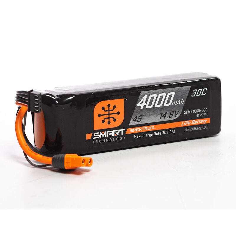 Spektrum RC 4S Smart LiPo Battery Pack w/IC3 Connector (14.8V/4000mAh) - stpatty - Horizon Hobbies, Inc.