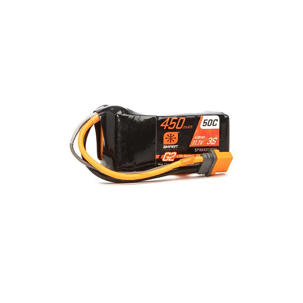 Spektrum RC 3S Smart G2 LiPo Battery 50C (11.1V/450mAh) w/IC2 Connector - Battery - Horizon Hobbies, Inc.