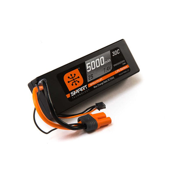 Spektrum RC 2S Smart LiPo Hard Case Battery Pack w/IC5 Connector (7.4V/5000mAh) - stpatty - Horizon Hobbies, Inc.