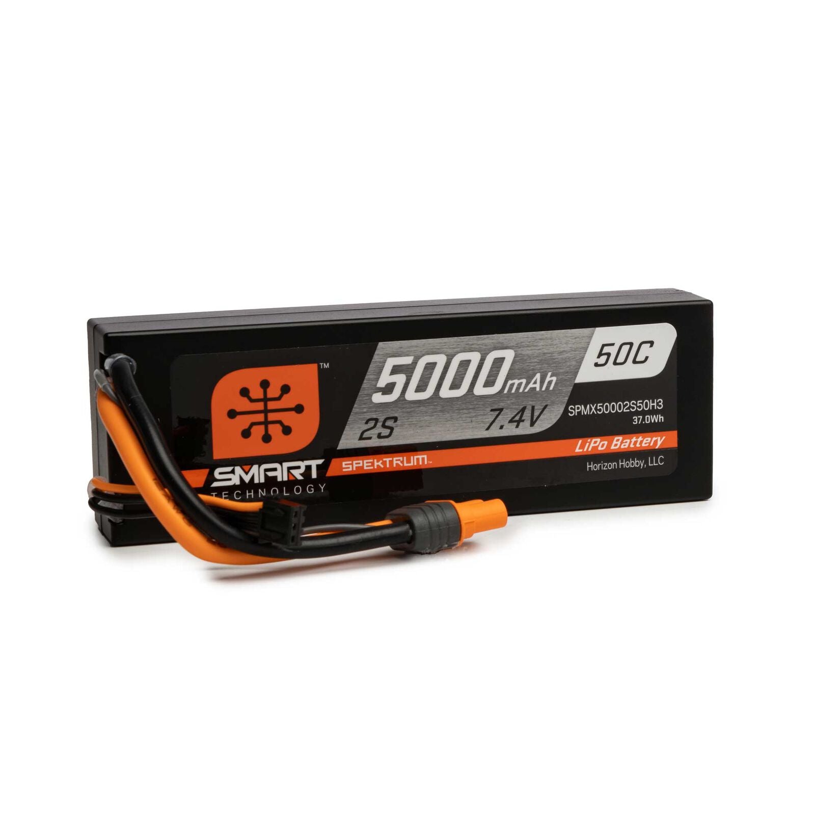 Spektrum RC 7.4V 5000mAh 2S 50C Smart Hardcase LiPo Battery: IC3 - Battery - Horizon Hobbies, Inc.