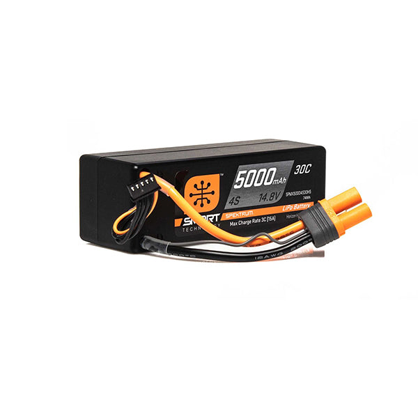 Spektrum RC 4S Smart LiPo Hard Case Battery Pack w/IC5 Connector (14.8V/5000mAh) - stpatty - Horizon Hobbies, Inc.