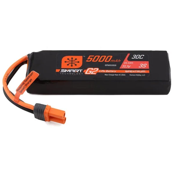 Spektrum RC 3S Smart G2 LiPo 30C Battery Pack w/IC5 Connector (11.1V/5000mAh) - stpatty - Horizon Hobbies, Inc.