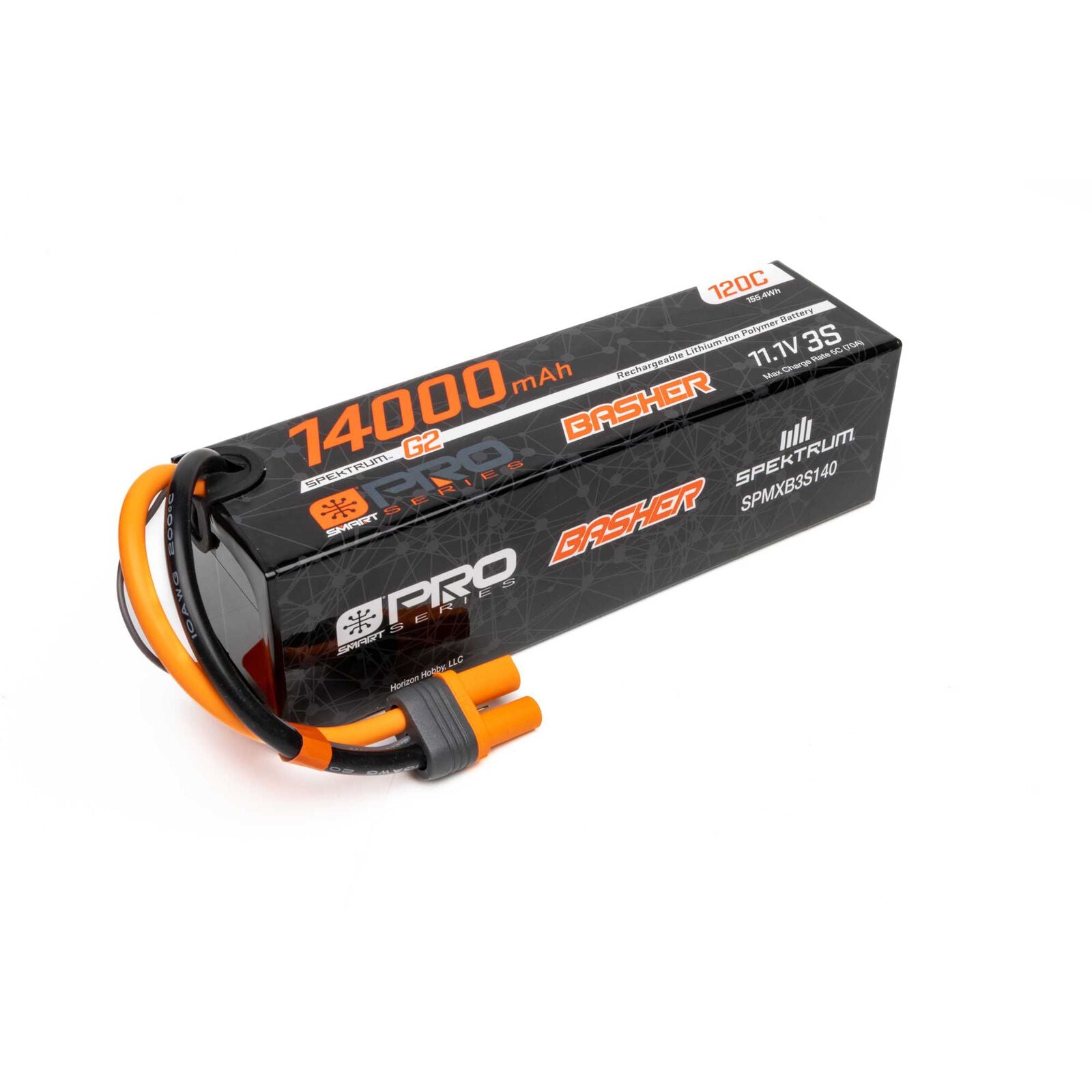 SPEKTUM G2 14000mAh 3S 11.1V Smart Pro Basher LiPo 120C IC5 - stpatty - Horizon Hobbies, Inc.