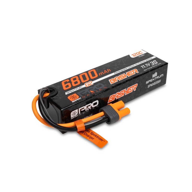 Spektrum 11.1V 6800mAh 3S 120C Smart G2 Pro Basher LiPo: IC5 - stpatty - Horizon Hobbies, Inc.