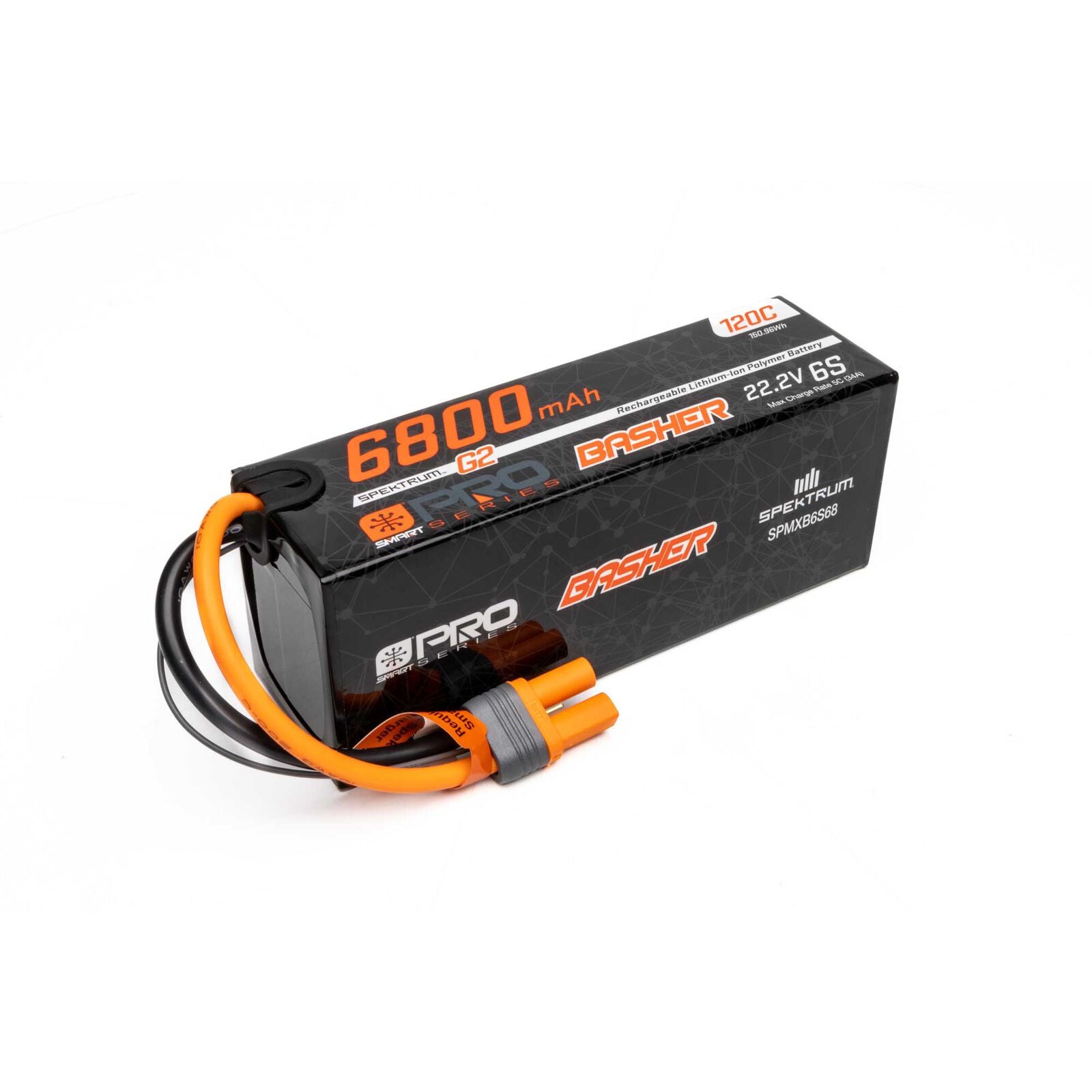 Spektrum G2 22.2V 6800mAh 6S 120C Smart G2 Pro Basher LiPo: IC5 - stpatty - Horizon Hobbies, Inc.
