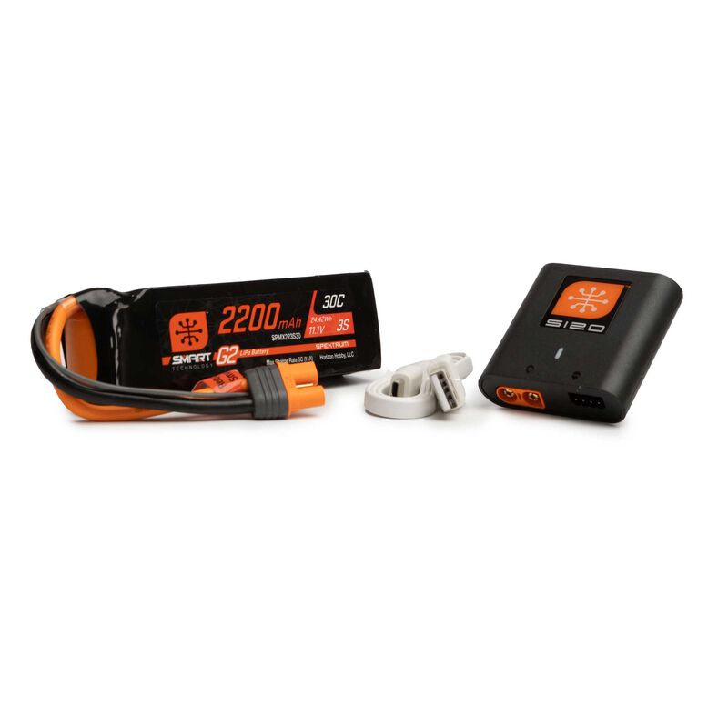 Spektrum RC Smart G2 Powerstage Air Bundle: 3S 2200mAh LiPo Battery / S120 Charger - Battery - Horizon Hobbies, Inc.