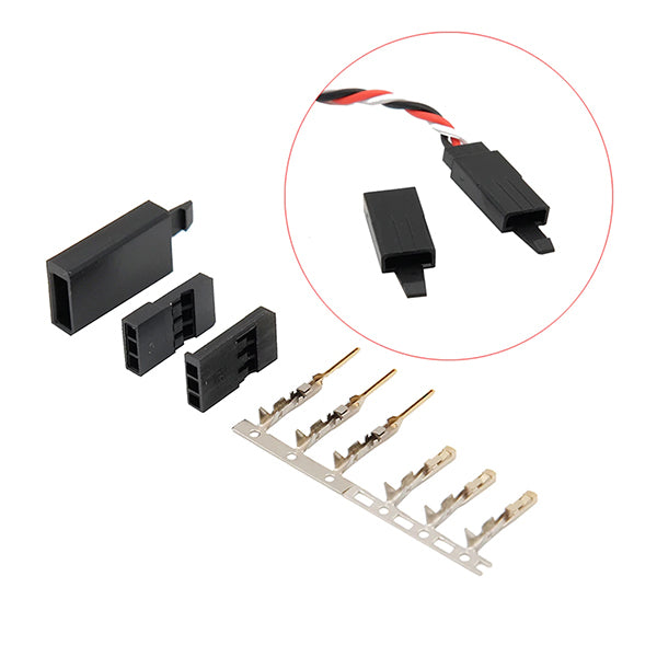 SON RC Futaba Connector (male and female housing ,Terminals) Set of Four - Accessories - SONRC