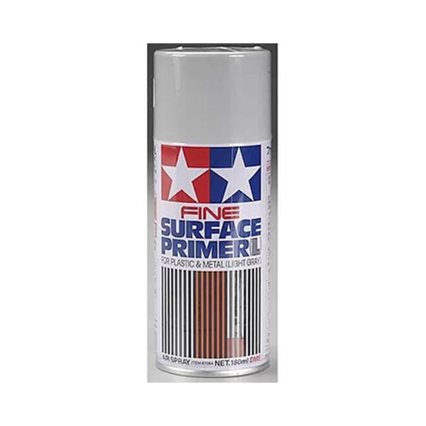 Tamiya Light Grey Fine Surface Primer Spray Paint (180ml) - paint - Horizon Hobbies, Inc.