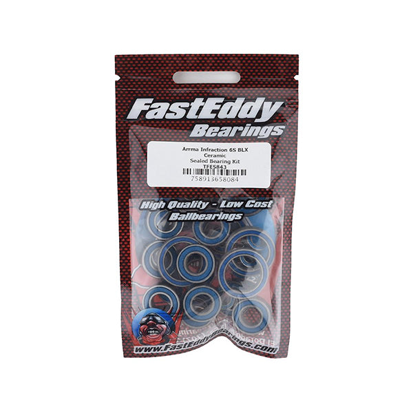 FastEddy Arrma Infraction 6S BLX Ceramic Sealed Bearing Kit - - Horizon Hobbies, Inc.