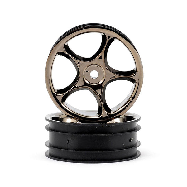 Traxxas 2.2" Bandit Front Tracer Buggy Wheels (Black Chrome) (Pins) (2) - Remote Control Toys - Traxxas