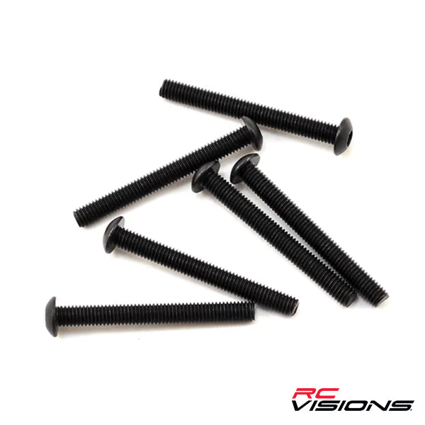 Traxxas 3x27mm Button Head Machine Hex Screws (6) - Remote Control Toys - Traxxas