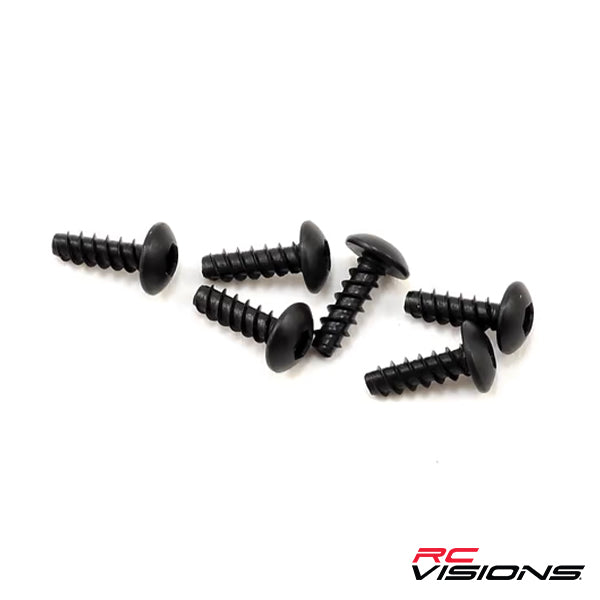 Traxxas 2.5x8mm Button Head Hex Plastic Screws (6) - Remote Control Toys - Traxxas