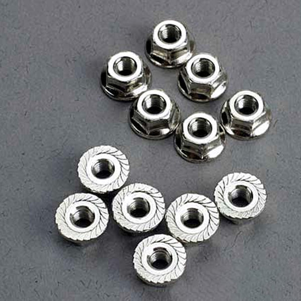 Traxxas Flanged Nuts, 3mm (12) - Remote Control Toys - Traxxas
