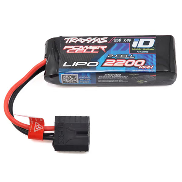 Traxxas 2S "Power Cell" 25C LiPo Battery w/iD Traxxas Connector (7.4V/2200mAh) - Remote Control Toys - Traxxas