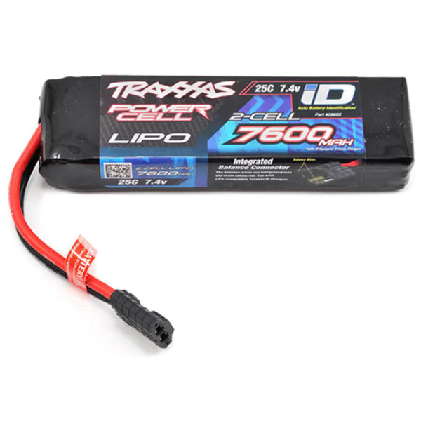 Traxxas 2S "Power Cell" 25C LiPo Battery w/iD Traxxas Connector (7.4V/7600mAh) - Remote Control Toys - Traxxas