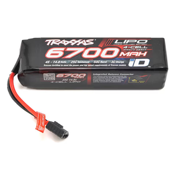 Traxxas 4S "Power Cell" 25C LiPo Battery w/iD Traxxas Connector (14.8V/6700mAh) - Remote Control Toys - Traxxas