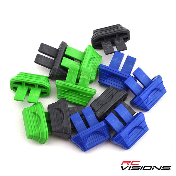 Traxxas Battery Plug Charge Indicator Set (Green x4, Blue x4, Grey x4) - Remote Control Toys - Traxxas