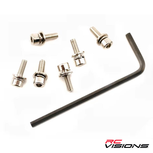 Traxxas Screws 3x10mm caphead machine (hex drive) (6), lockwashers (6) - Remote Control Toys - Traxxas
