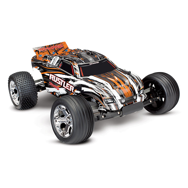 Traxxas Rustler 1/10 RTR 2WD Electric Stadium Truck (Orange) w/XL-5 ESC & TQ 2.4GHz Radio - - Traxxas
