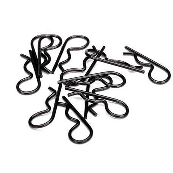Traxxas Heavy Duty Body Clips (Black) (12) - Remote Control Toys - Traxxas