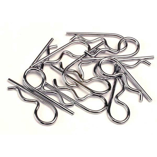 Traxxas Heavy Duty Body Clips (12) Silver - Remote Control Toys - Traxxas