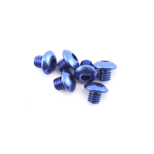 Traxxas 4x4mm Aluminum Button Head Screws (Blue) (6) - Remote Control Toys - Traxxas