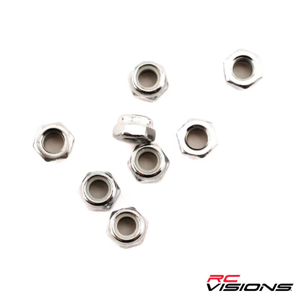 Traxxas Wheel Nuts, 5mm nylon locking (8) - Remote Control Toys - Traxxas