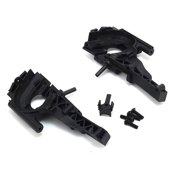 Traxxas Revo Bulkhead, front (L&R halves)/ diff retainer/ 4x14mm BCS (4) - Remote Control Toys - Traxxas