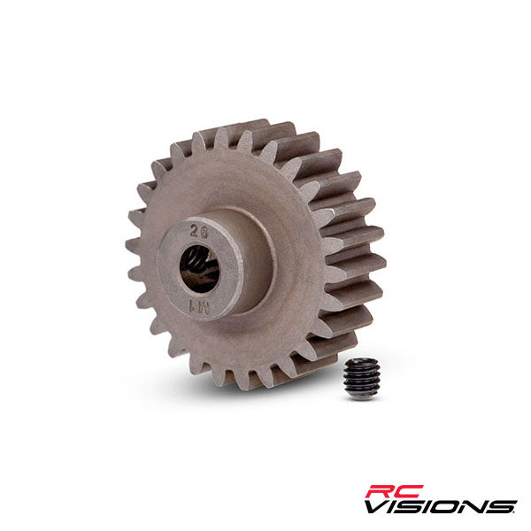 Traxxas Gear, 26-T pinion (1.0 metric pitch) (fits 5mm shaft)/ set screw - Remote Control Toys - Traxxas