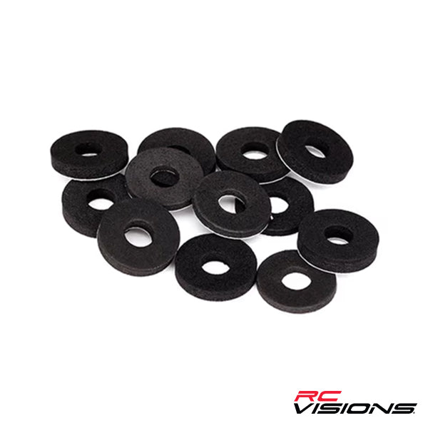 Traxxas Body Washers Foam 2mm (2) 3mm (2) 4mm (4) - Remote Control Toys - Traxxas