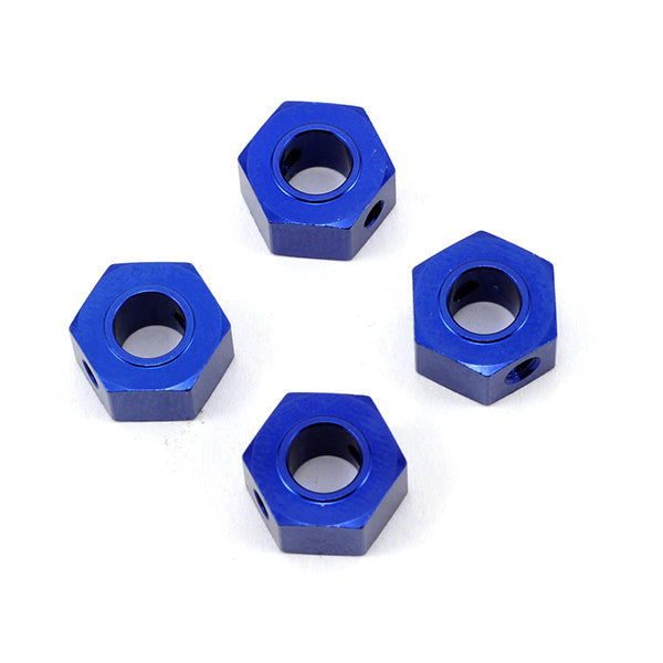 Traxxas 12mm Aluminum Hex Wheel Adapter (Blue) (4) - Parts - Traxxas