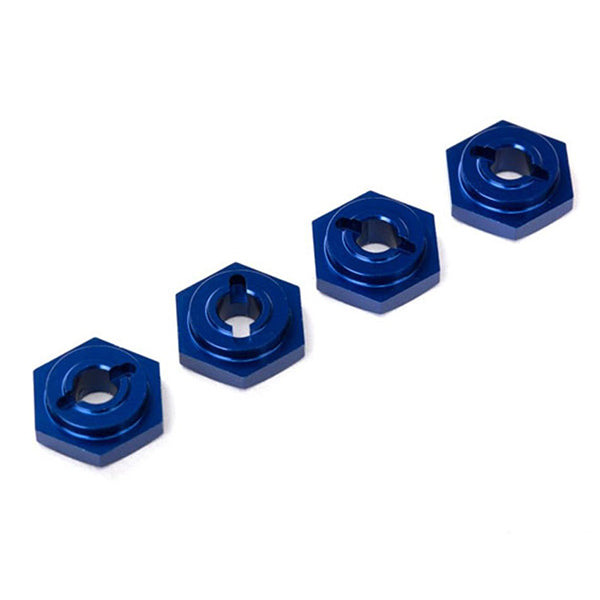 Traxxas Aluminum Hex Wheel Hubs (Blue) (4) - Remote Control Toys - Traxxas