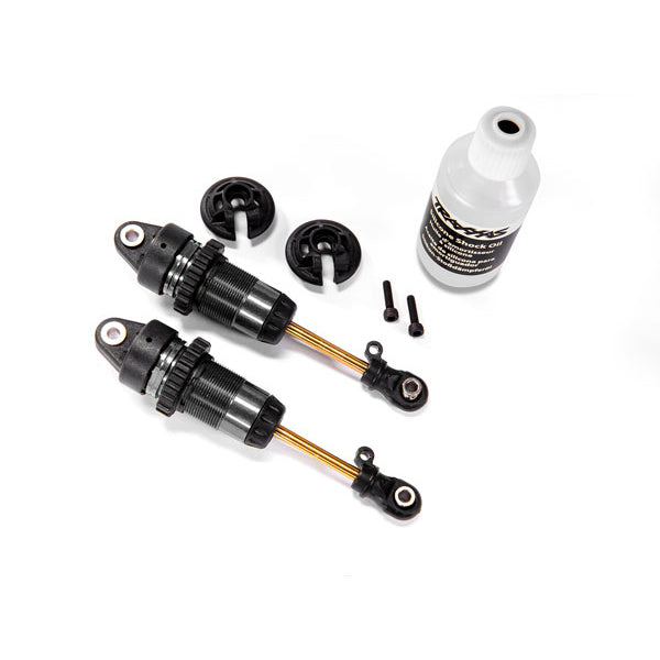 Traxxas GTR Long Hard Anodized Shocks w/Ti-Nitride Shafts (2) - Parts - Traxxas