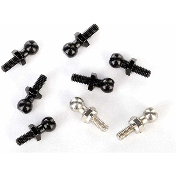 Traxxas Pivot Balls Black (6) Silver (2) Black Long (2) - Remote Control Toys - Traxxas