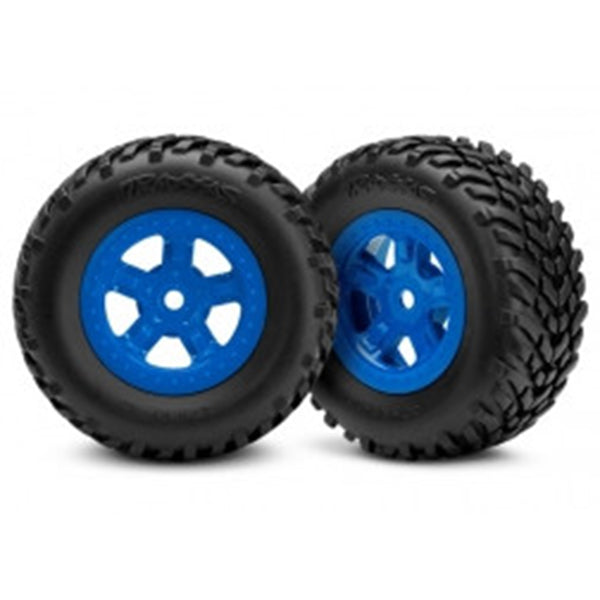Traxxas SST 1/18 SCT Pre-Mounted Tires w/SCT Wheels (2) - Remote Control Toys - Traxxas