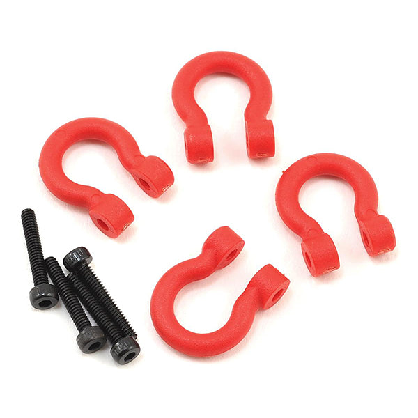 Traxxas TRX-4 Bumper D-Rings (Red) (4) - Remote Control Toys - Traxxas