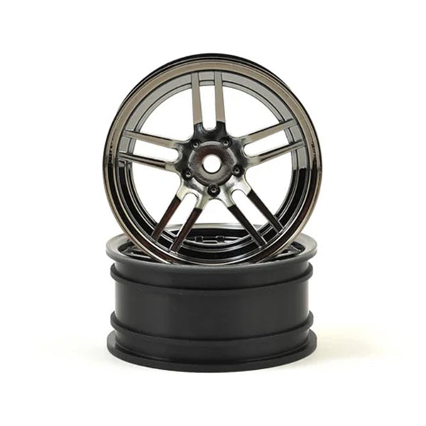 Traxxas 4-Tec 2.0 1.9" Front Split Spoke Wheels (Black Chrome) (2) - - Traxxas