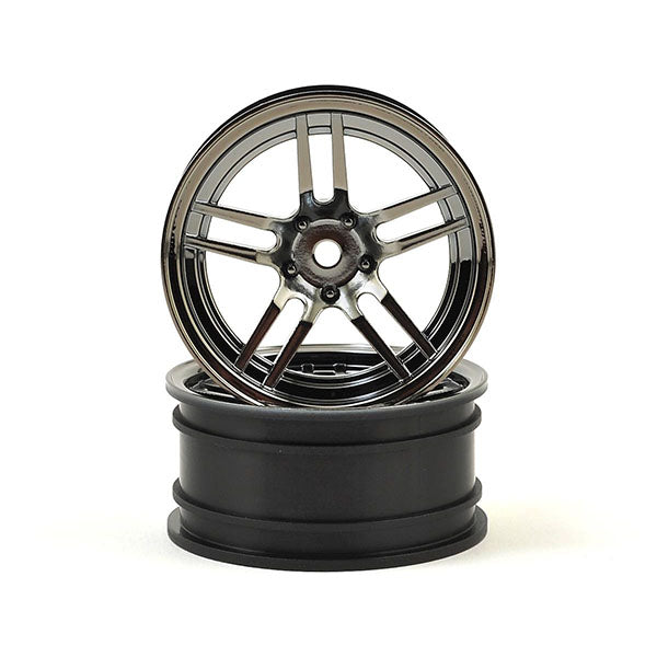 Traxxas 4-Tec 2.0 1.9" Front Split Spoke Wheels (Black Chrome) (2) - - Traxxas