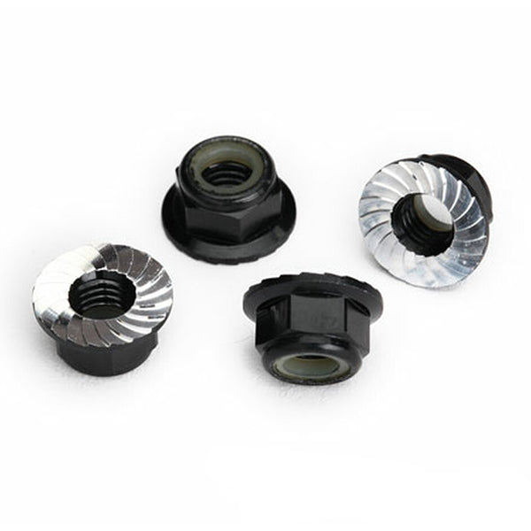 Traxxas 5mm Aluminum Flanged Nylon Locking Nuts (4) - Remote Control Toys - Traxxas