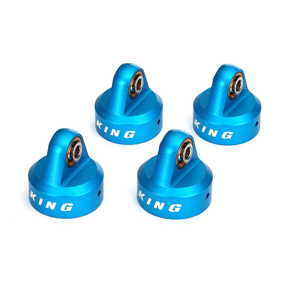 Traxxas King Shock Caps-Blue Anodized - Remote Control Toys - Traxxas