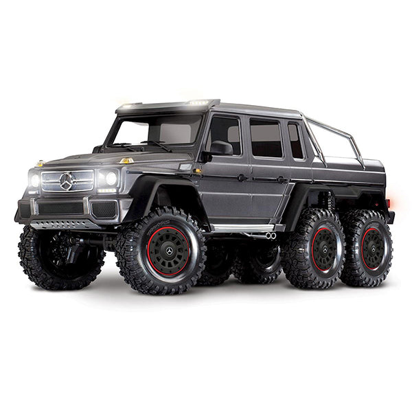Traxxas TRX-6 1/10 6x6 Trail Crawler Truck w/Mercedes-Benz G 63 AMG Body (Black) w/TQi 2.4GHz Radio - Cars & Trucks - Traxxas