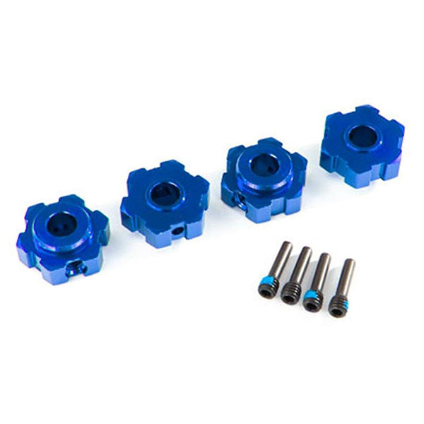 Traxxas Maxx Aluminum Wheel Hex (Blue) (4) - Remote Control Toys - Traxxas